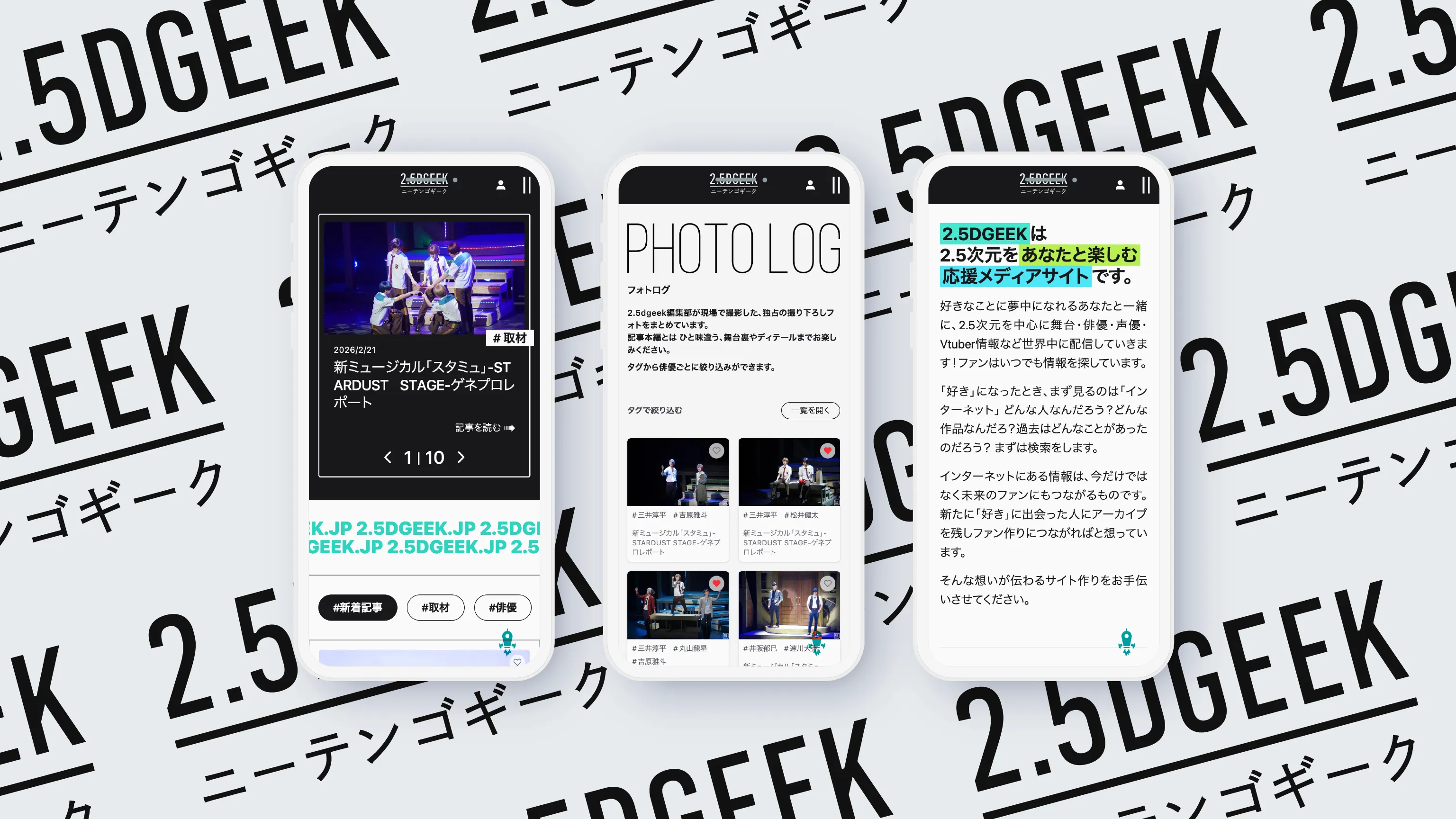 2.5DGEEK 全体ページモック